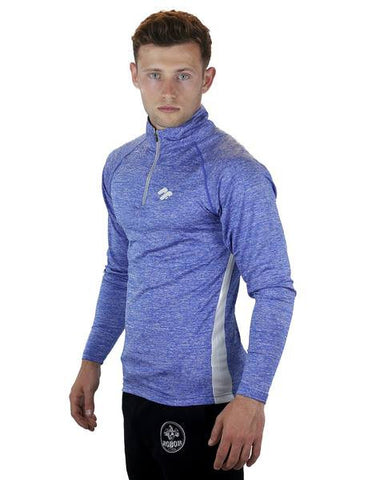 Mens Lightweight Fitness Pullover Blue 1