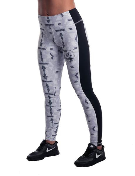 Colourful Gym Leggings - White 2