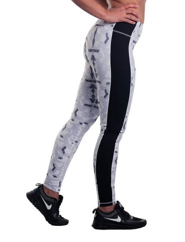 Colourful Gym Leggings - White 1