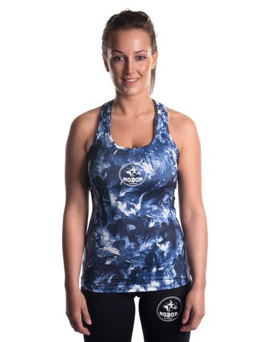 Colourful Fitness Vest - Blue 1