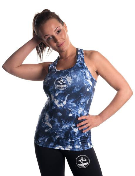 Colourful Fitness Vest - Blue 3