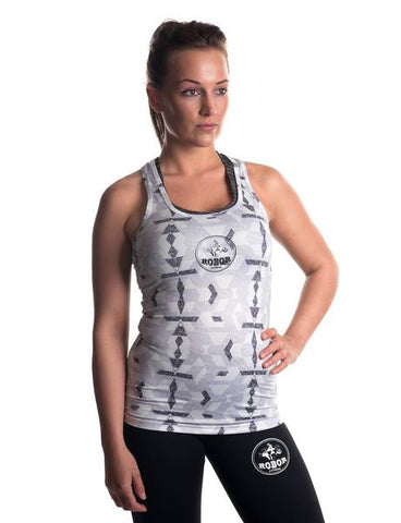 Colourful Fitness Vest - White 1