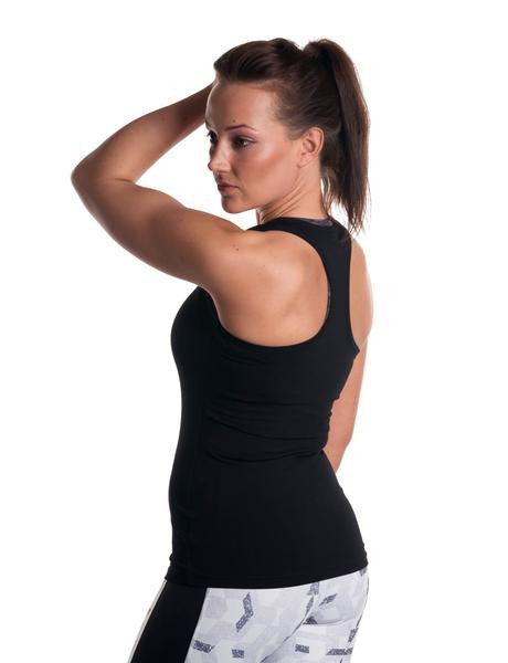 Womens Racerback Vest - Black 2