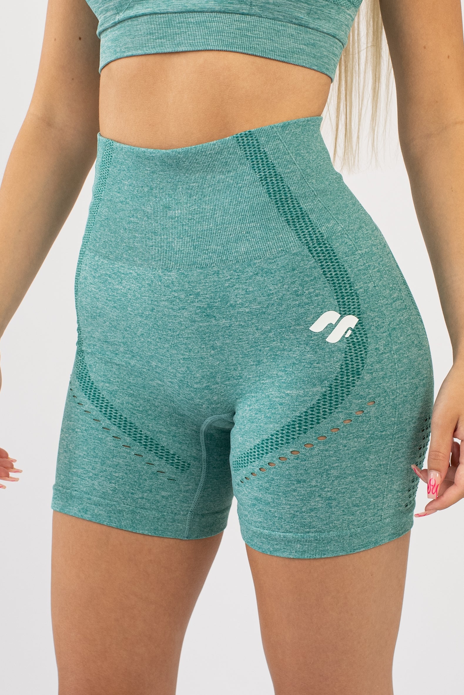 Seamless Shorts Gym - Evergreen