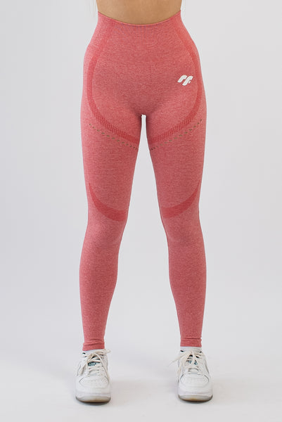 Red gym leggings front