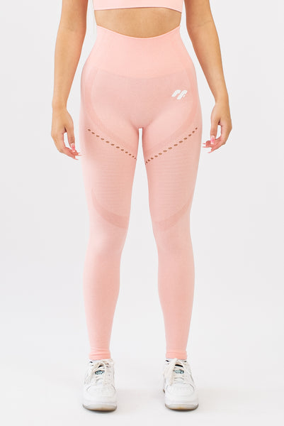 Coral gym leggings front