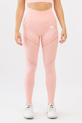 Coral gym leggings front