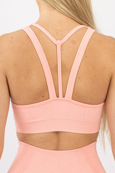 AirFlex Seamless Sports Bra - Coral