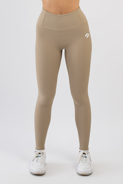 Balance Ribbed Leggings - Tan