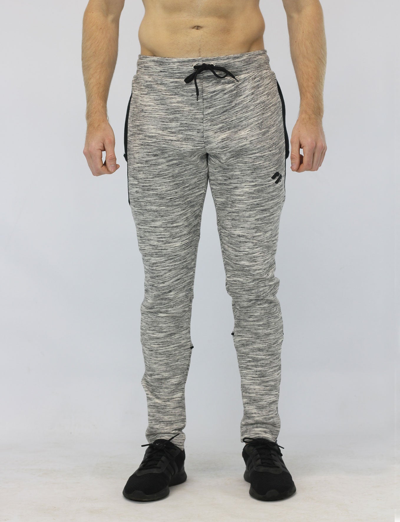 Slim Fit Men's Sweatpants With Scrunch Bottom Gym Joggers