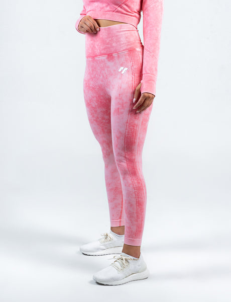 Scrunch bum leggings - Pink - Front View