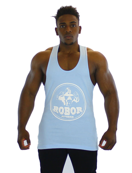 Original Gym Stringer Vest - Light Blue