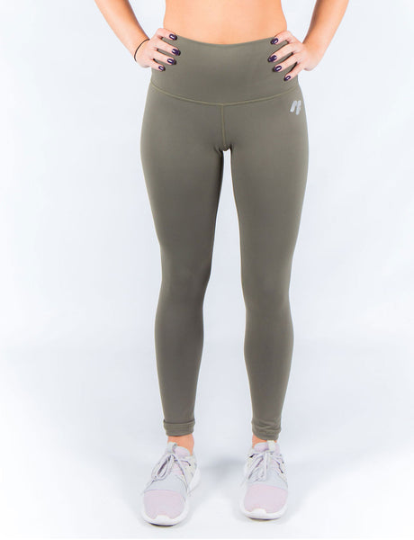 khaki fitness leggings 1