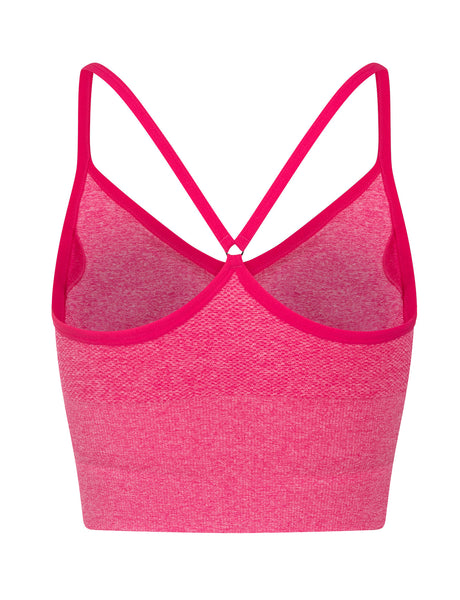 pink crop vest back view