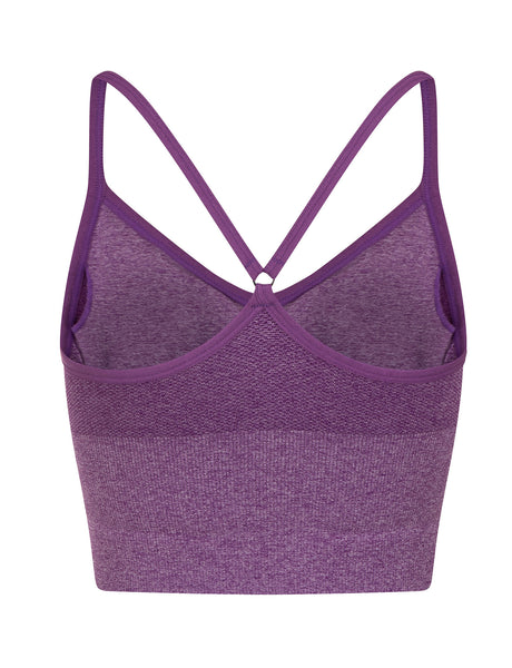 purple crop vest back view