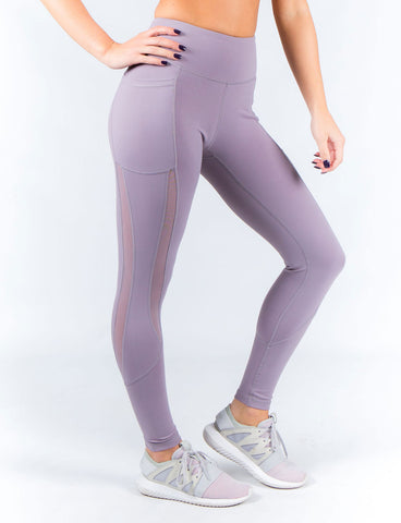 mesh workout leggings front